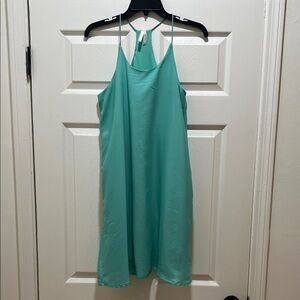 Teal Halter Dress